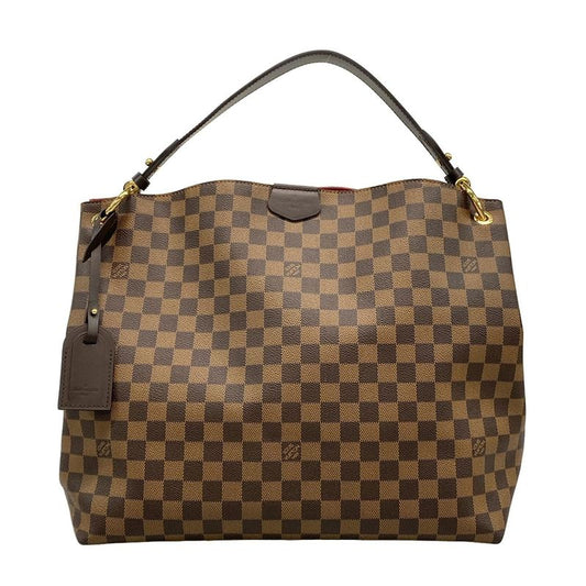 Louis Vuitton Damier Graceful MM N44045 Ebène Shoulder Bag