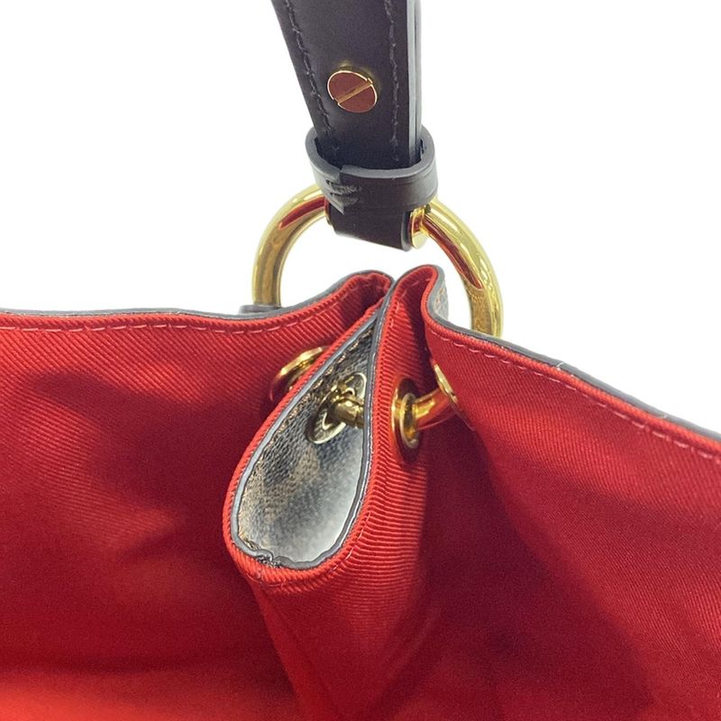 Louis Vuitton Damier Graceful MM N44045 Ebène Shoulder Bag