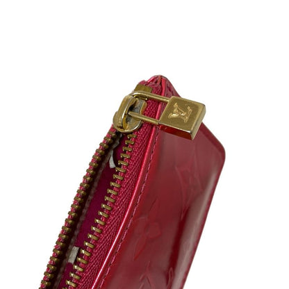 Louis Vuitton Coin Case Monogram Vernis Pochette Cles M9144f Raspberry Leather
