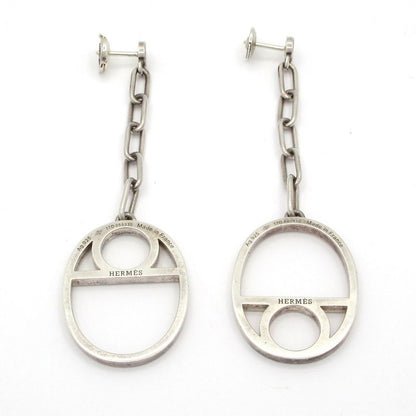 Hermes Earrings Chaine D'ancre Game Silver
