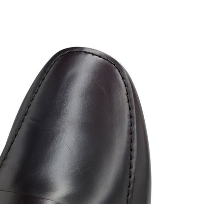Prada Loafers Brushed Leather Square Toe 5