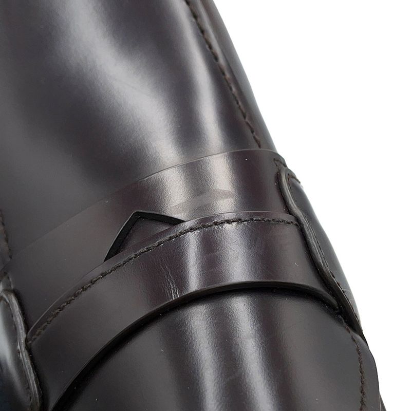 Prada Loafers Brushed Leather Square Toe 5