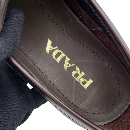 Prada Loafers Brushed Leather Square Toe 5