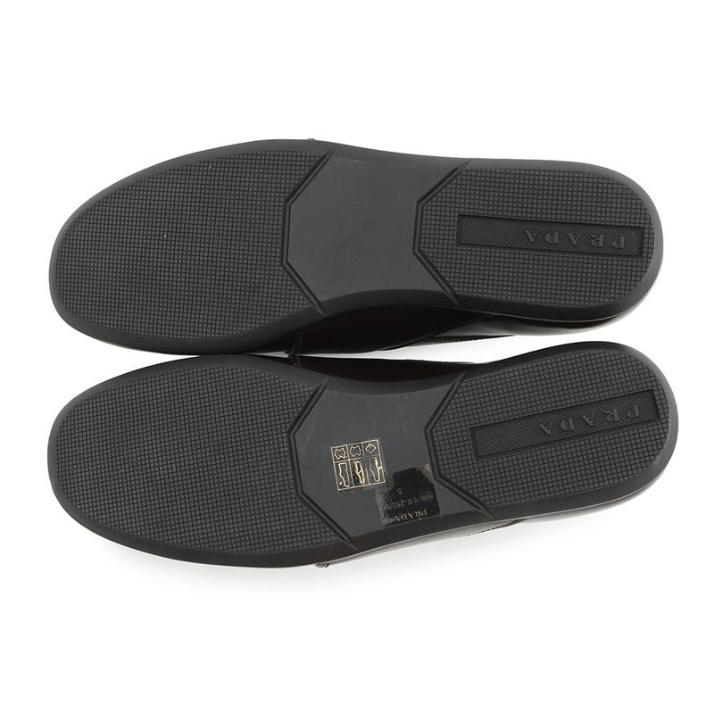 Prada Loafers Brushed Leather Square Toe 5