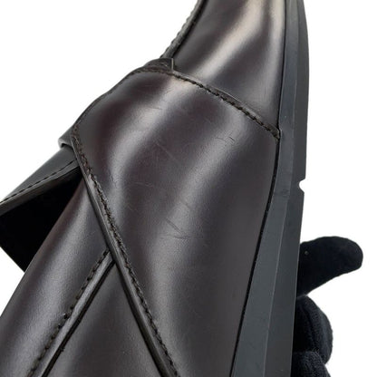 Prada Loafers Brushed Leather Square Toe 5