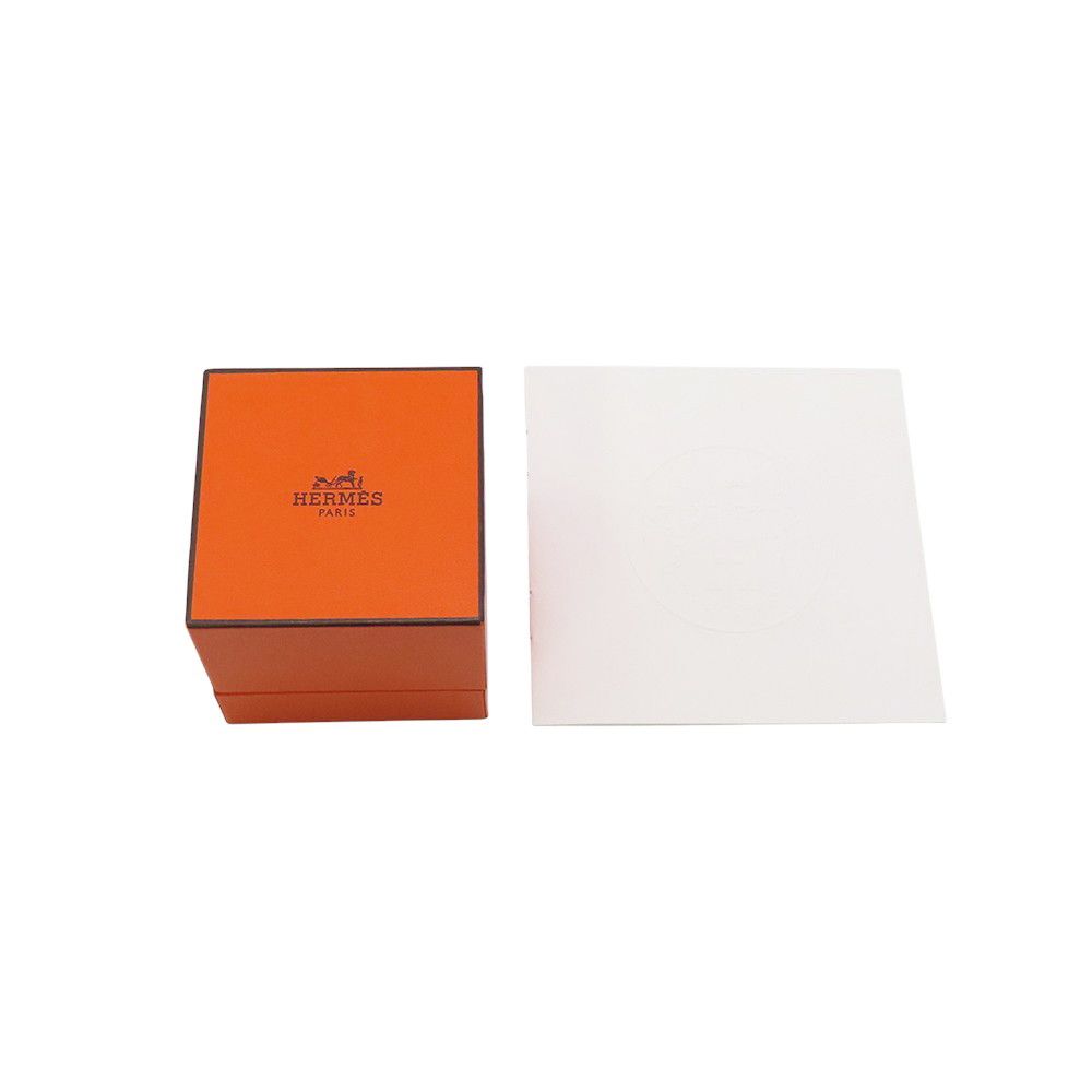 Hermes Ring Cl De-H Double Round Silver 53