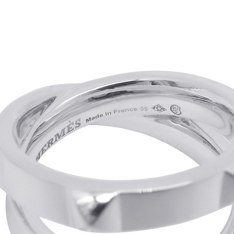 Hermes Ring Cl De-h Silver 55