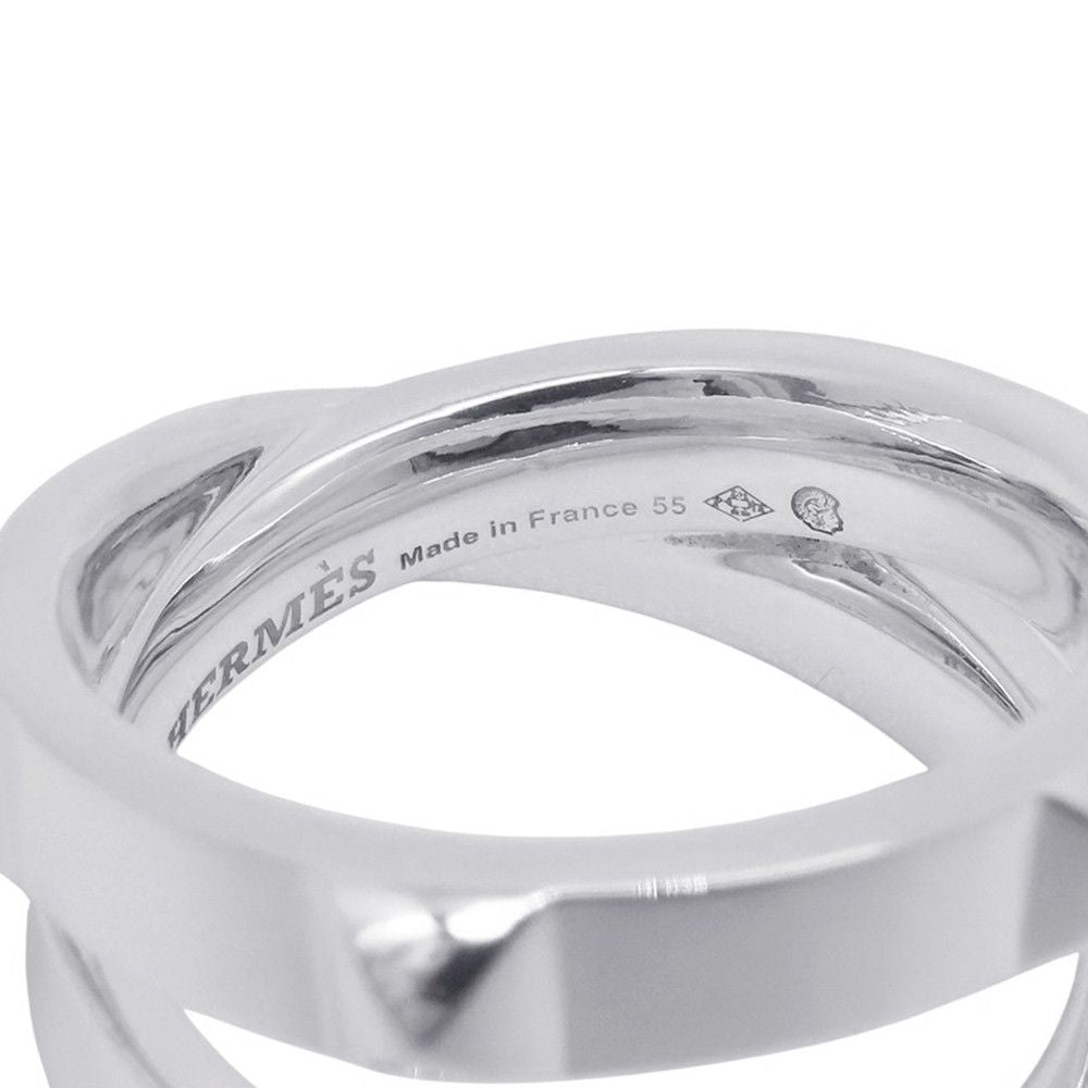 Hermes Ring Cl De-H Silver 55