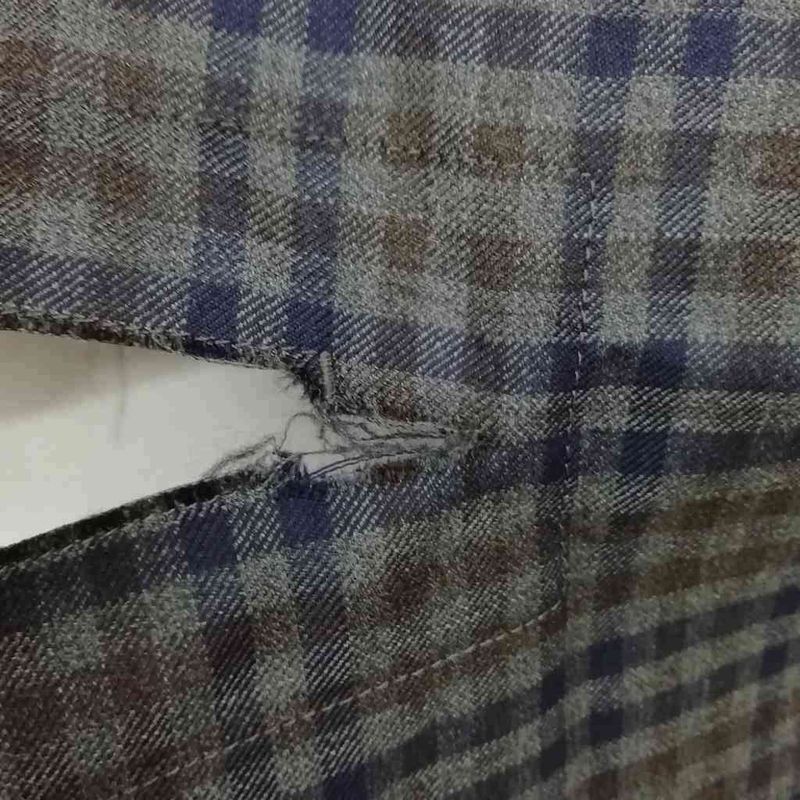 Balenciaga 2016 Wool Check Skirt Modified 38 Charcoal