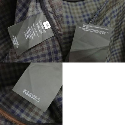 Balenciaga 2016 Wool Check Skirt Modified 38 Charcoal