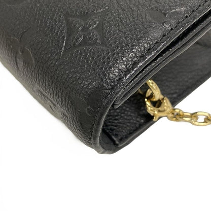 Louis Vuitton Monogram Empreinte Wallet on Chain Lily M46919 Noir Black Chain