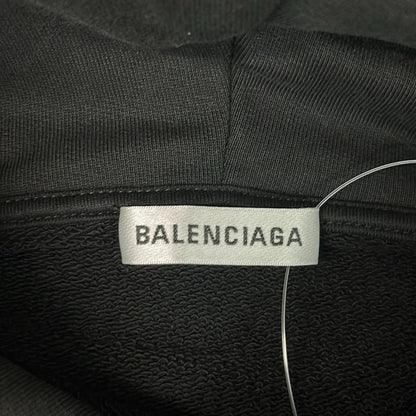 Balenciaga Hoodie Size XS Men's - 528351 Tav37 Black and White Long Sleeve