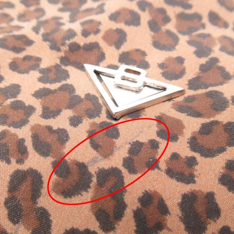 Vintage Bottega Veneta Leopard Pattern Tote Handbag Purse Bag Brown Ladies Used