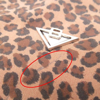 Vintage Bottega Veneta Leopard Pattern Tote Handbag Purse Bag Brown Ladies Used