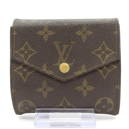 Louis Vuitton W Hook Wallet Monogram Porte Monévier (old Shape ) 190