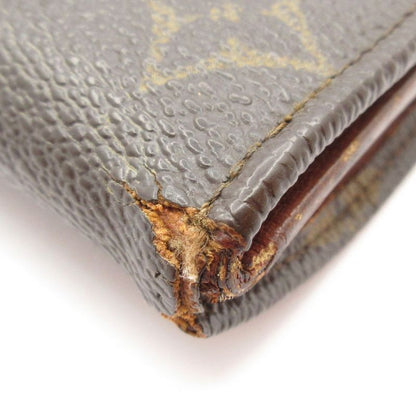 Louis Vuitton W Hook Wallet Monogram Porte Monévier (old Shape ) 190