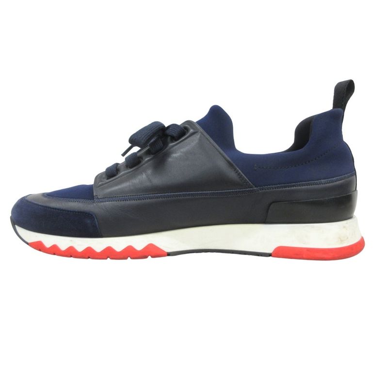 Hermes Studium Stadium Sneakers Shoes Low Cut Size 43 28cm (11.02in) Navy Men's