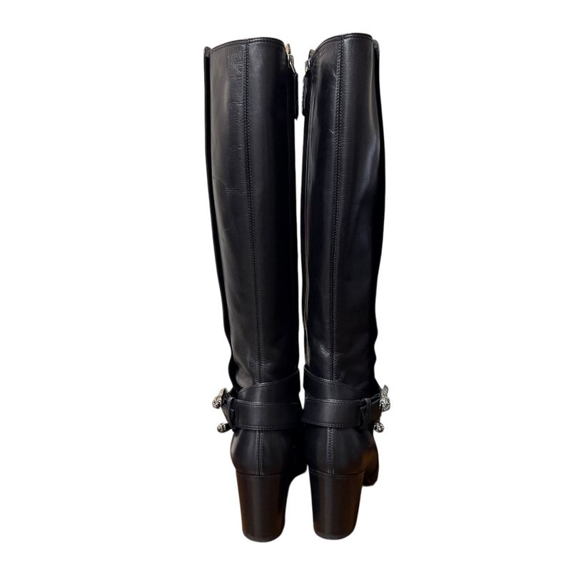 Gucci Michele Period Leather Taiga Head Long Boots Size 36 1 2 Approx 23.5cm