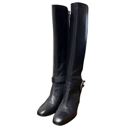 Gucci Michele Period Leather Taiga Head Long Boots Size 36 1 2 Approx 23.5cm