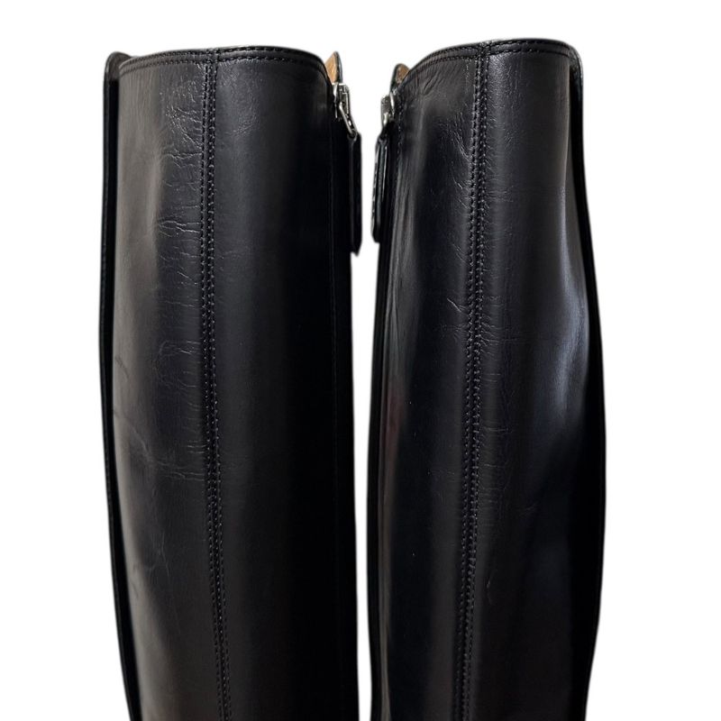 Gucci Michele Period Leather Taiga Head Long Boots Size 36 1 2 Approx 23.5cm