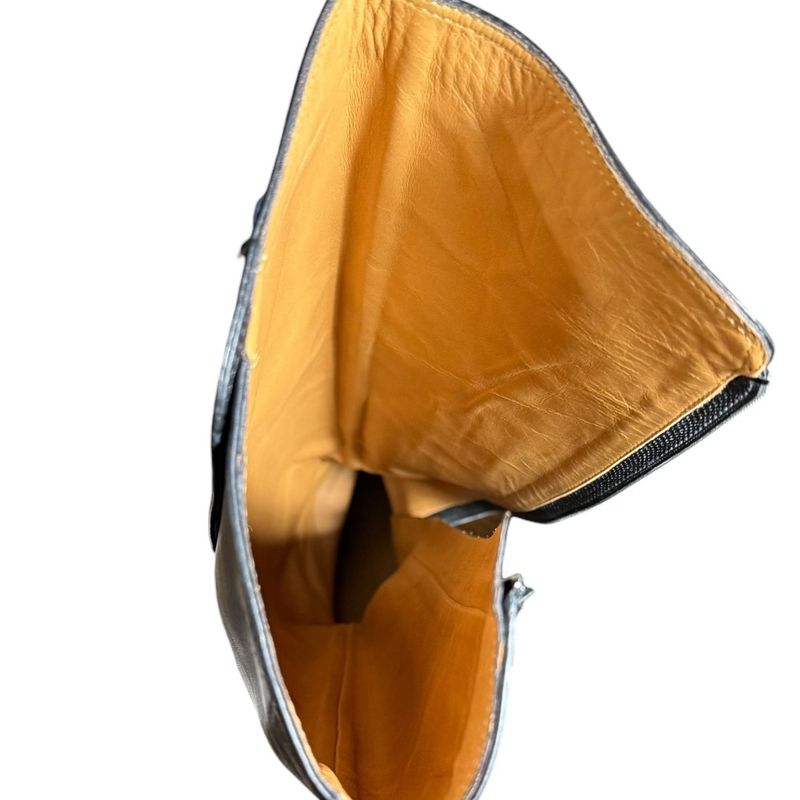 Gucci Michele Period Leather Taiga Head Long Boots Size 36 1 2 Approx 23.5cm