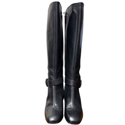 Gucci Michele Period Leather Taiga Head Long Boots Size 36 1 2 Approx 23.5cm