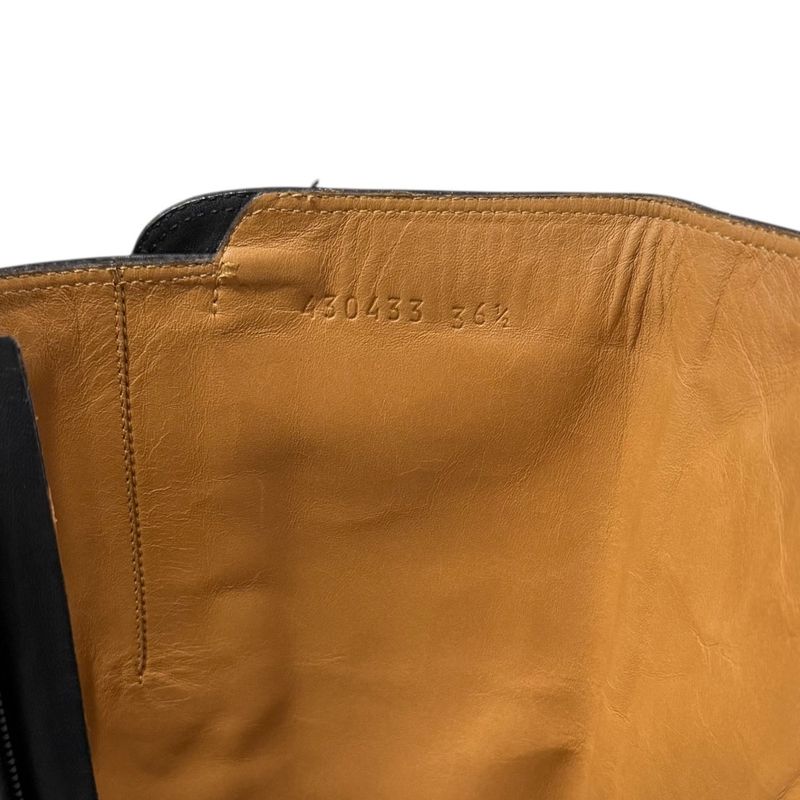 Gucci Michele Period Leather Taiga Head Long Boots Size 36 1 2 Approx 23.5cm