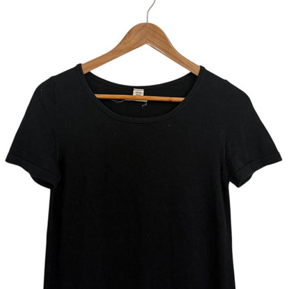 Hermes Short Sleeve Knee Length Knit Dress Size 34 Black Women's Preowned Used