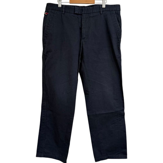 Good Gucci College Chinos Pants Size 48 Navy Men's Used