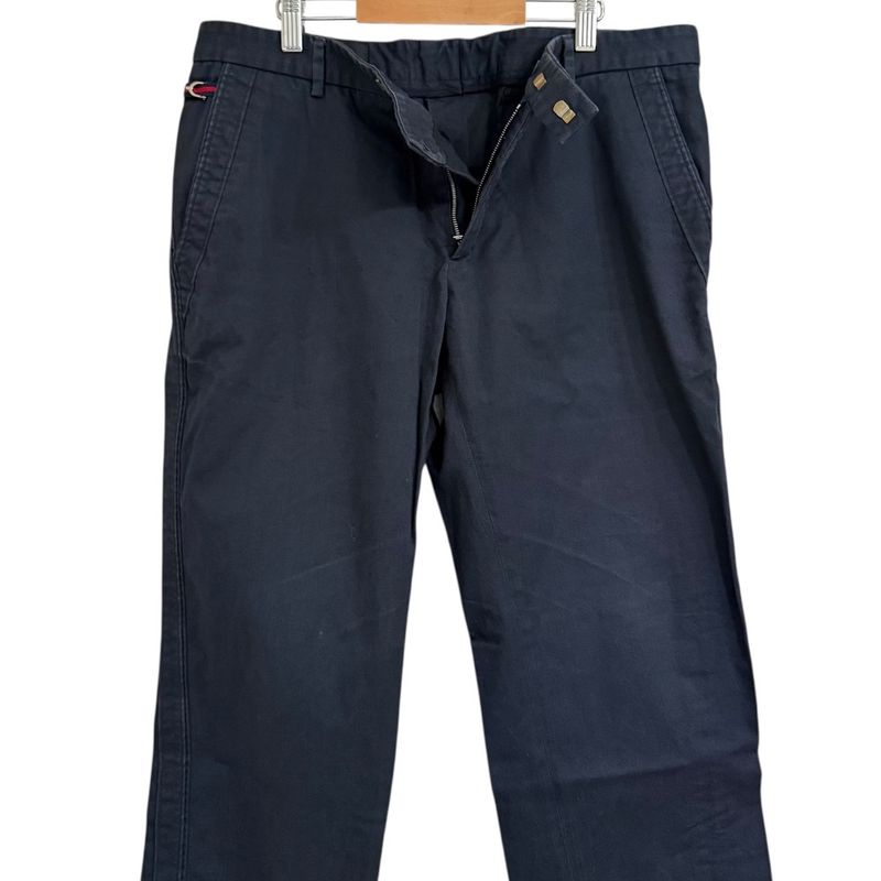 Good Gucci College Chinos Pants Size 48 Navy Men's Used