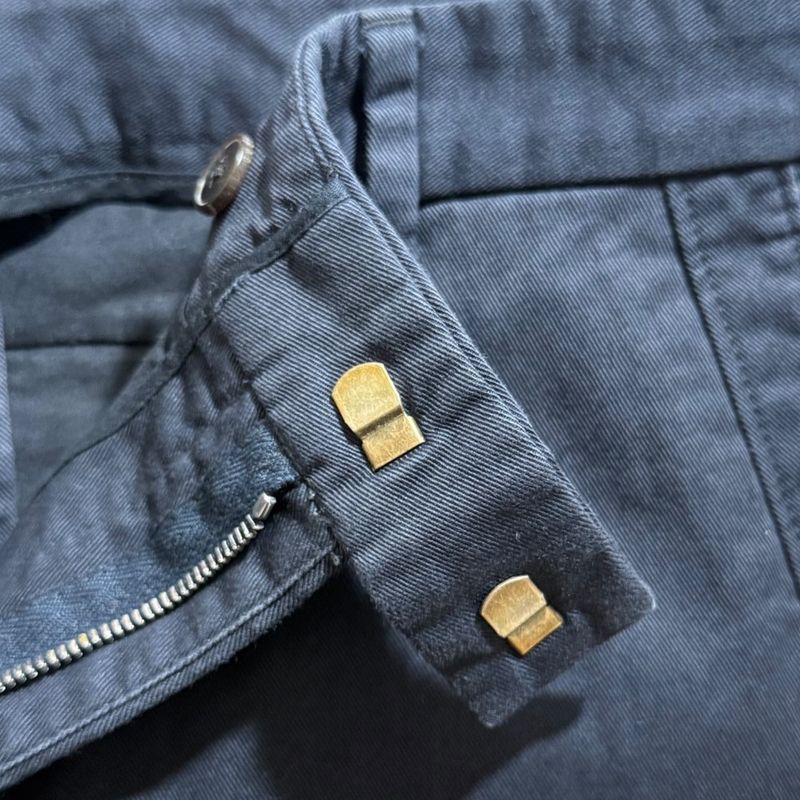 Good Gucci College Chinos Pants Size 48 Navy Men's Used