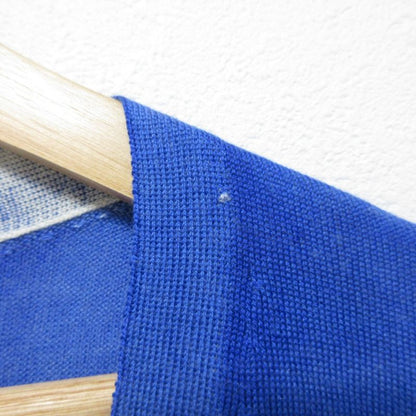 Prada Wool Silk Blend V-Neck Knit Cardigan Size 44 Blue Women's Preowned Used