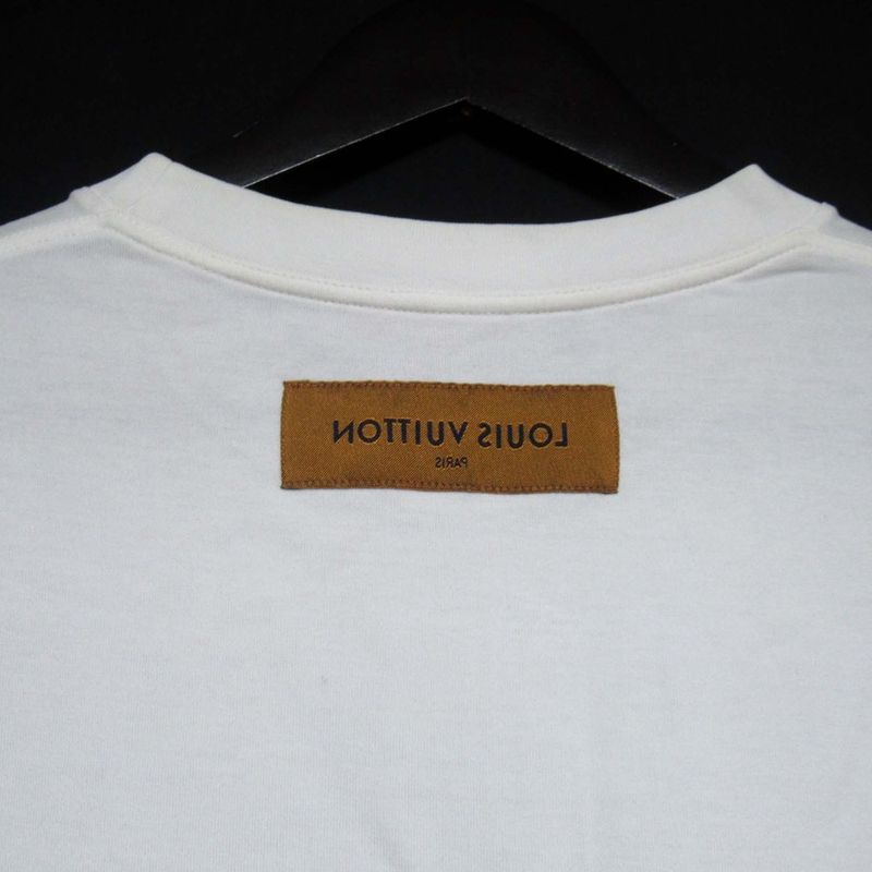 Louis Vuitton Pastel Monogram Print T-Shirt Hky17w S Size White Mens Used