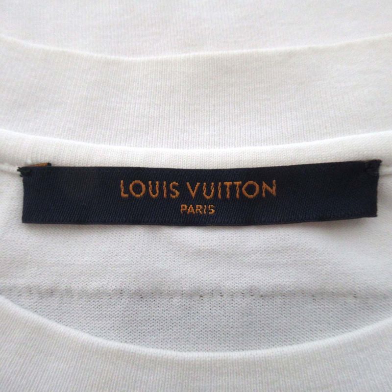 Louis Vuitton Pastel Monogram Print T-Shirt Hky17w S Size White Mens Used