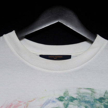 Louis Vuitton Pastel Monogram Print T-Shirt Hky17w S Size White Mens Used