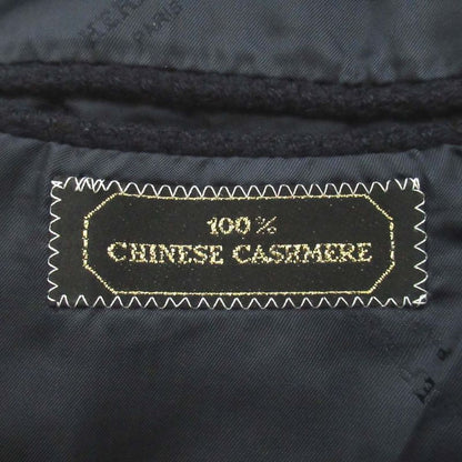 Hermes 100% Cashmere Stainless Steel Collar Coat Jacket Size 48 Navy Men's Used