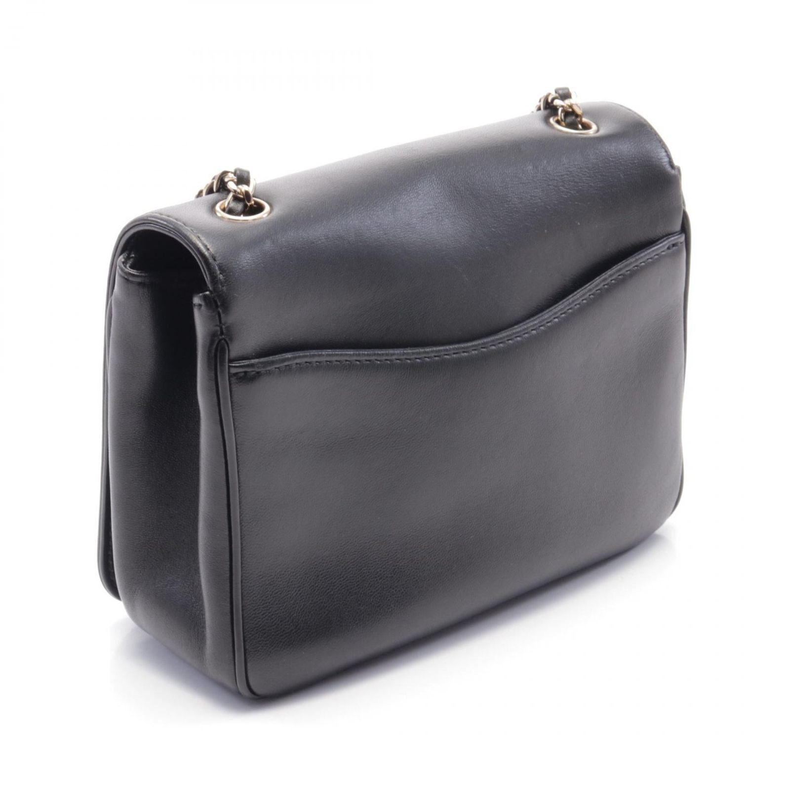 Chanel Shoulder Bag Cocomark As0321 Black Leather Cocomark Chain Shoulder