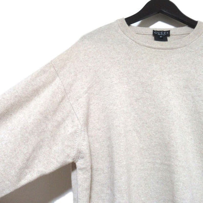 Gucci Tom Ford Period Long Sleeve Knit Sweater M Size Beige Men's Used