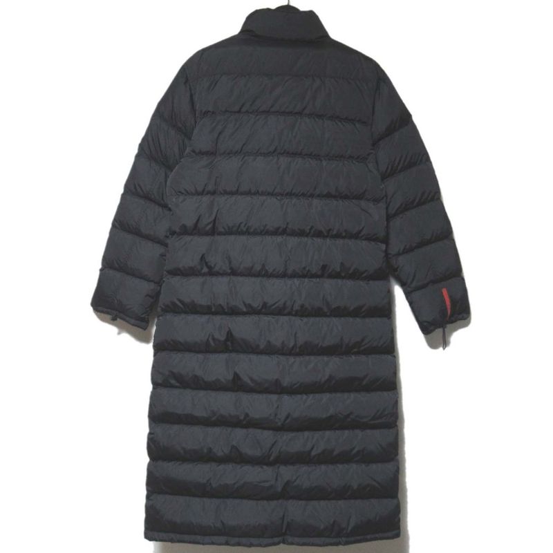 Prada Sport Stand Collar Nylon Down Coat Size 44 Black Women's Preowned Used