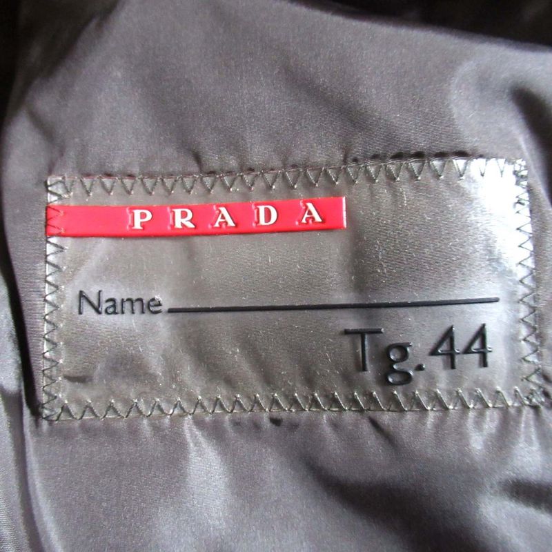 Prada Sport Stand Collar Nylon Down Coat Size 44 Black Women's Preowned Used