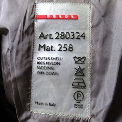 Prada Sport Stand Collar Nylon Down Coat Size 44 Black Women's Preowned Used