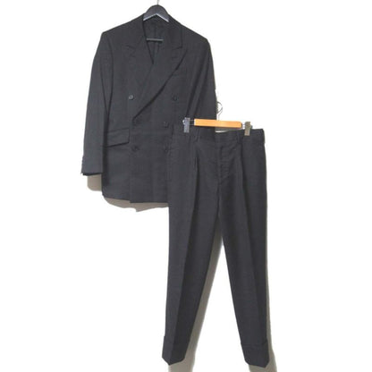 Good Prada Glen Check Double Breasted Tailored Jacket + Slacks Pants Suit Setup