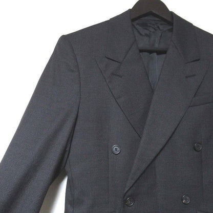 Good Prada Glen Check Double Breasted Tailored Jacket + Slacks Pants Suit Setup