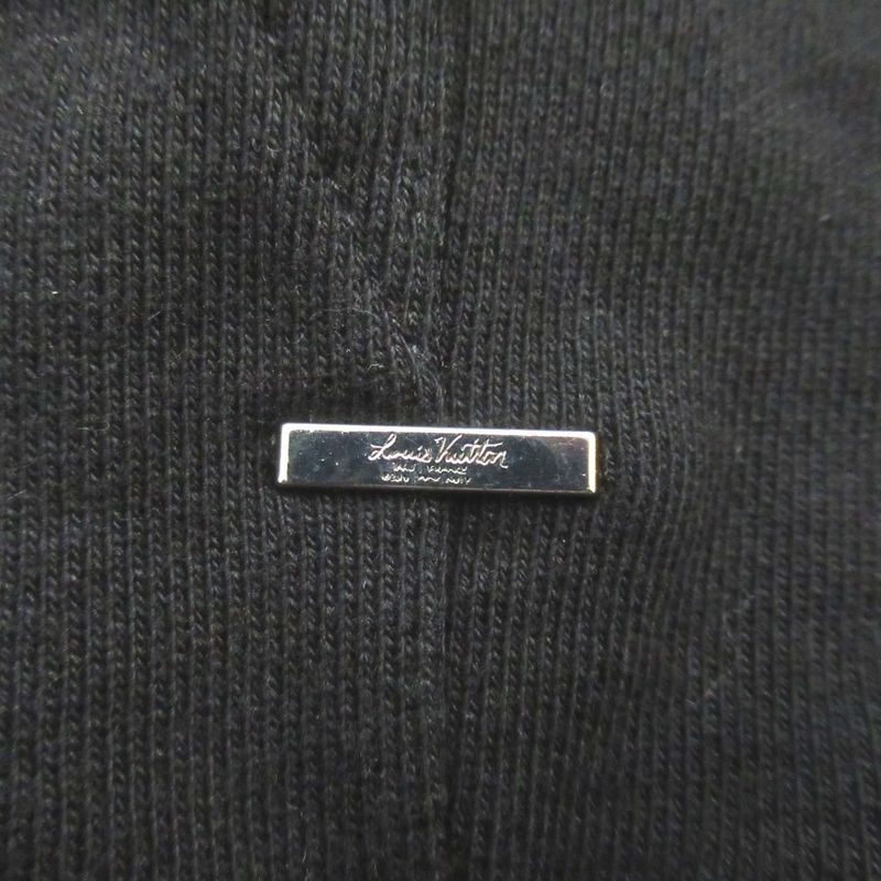 Louis Vuitton Lined Inside Out Hoodie Sweatshirt Hoodie Size L Black Men's