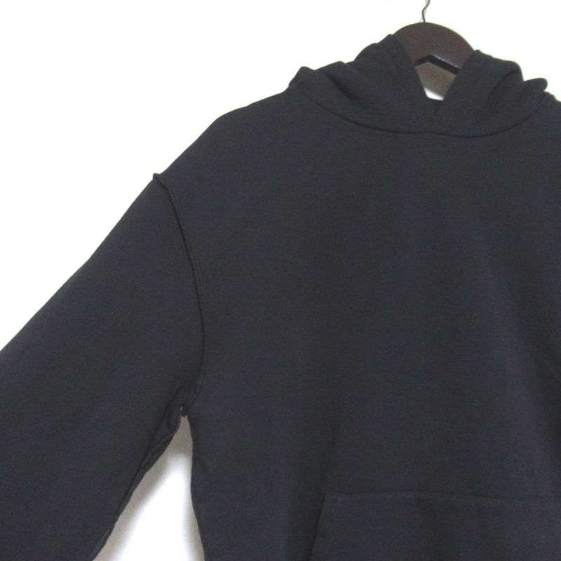 Louis Vuitton Lined Inside Out Hoodie Sweatshirt Hoodie Size L Black Men's