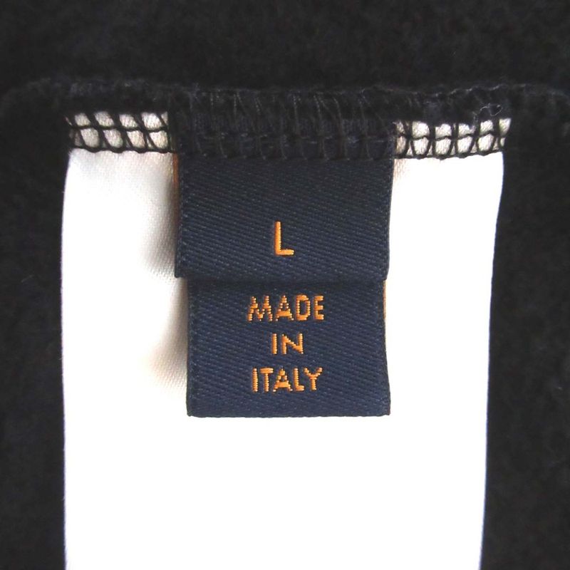 Louis Vuitton Lined Inside Out Hoodie Sweatshirt Hoodie Size L Black Men's