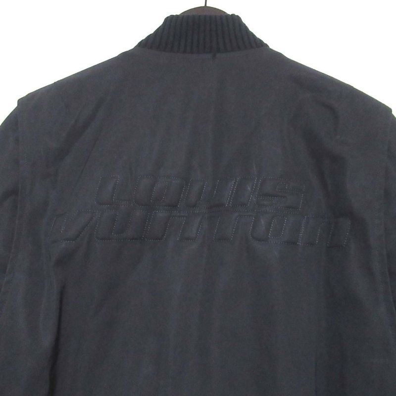 21aw Louis Vuitton Reversible Padded Summer Bomber Jacket Hlb05w Size 48 Black