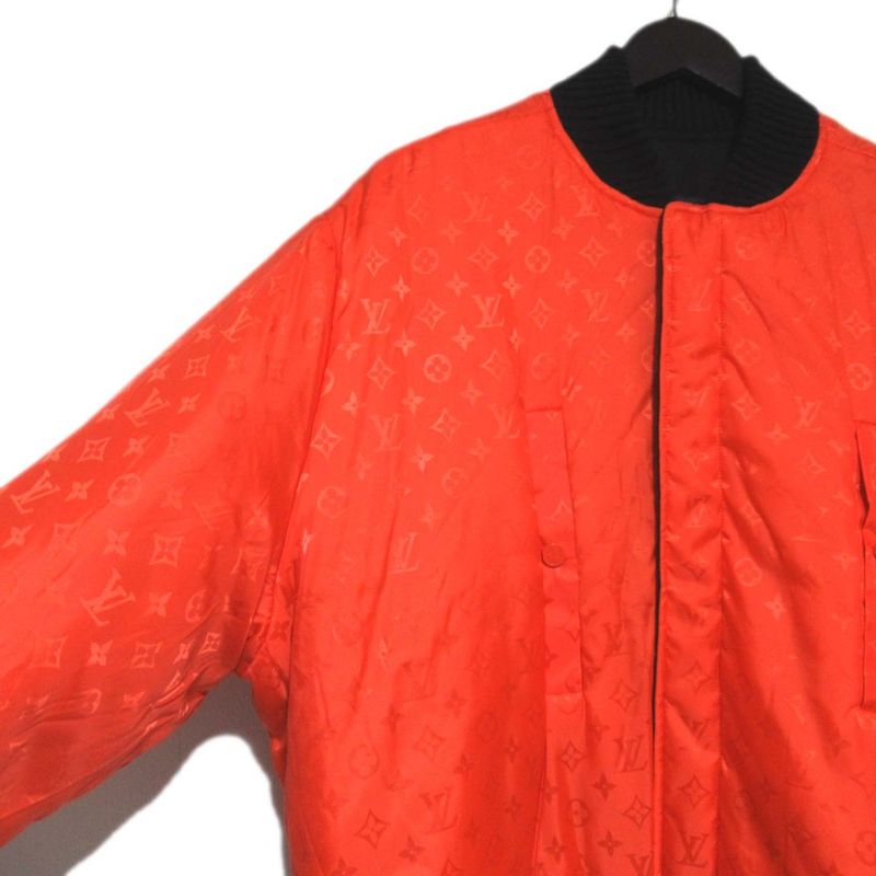 21aw Louis Vuitton Reversible Padded Summer Bomber Jacket Hlb05w Size 48 Black