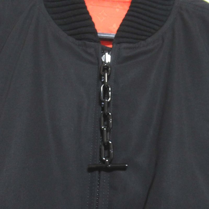 21aw Louis Vuitton Reversible Padded Summer Bomber Jacket Hlb05w Size 48 Black