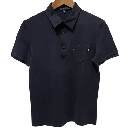 Gucci Short Sleeve Deer Polo Shirt Cut and Sewn S Navy Men's Used